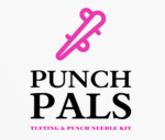 punch pals logo tufting craft and punch needle kit